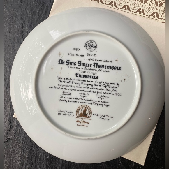 Walt Disney « Cinderella » Collector plate - Oh Sing Sweet Nightingale - Picture 6 of 8